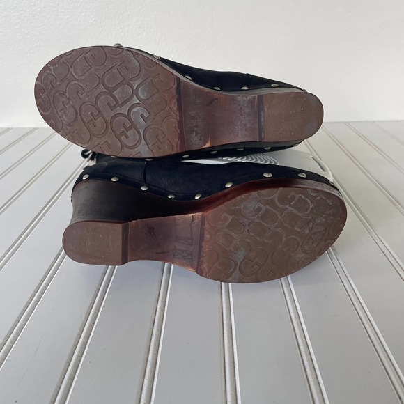 UGG Leather Carnegie Wood sole studded boots size 9 - Picture 12 of 15